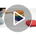 Contemporary Round Classroom Floor Cushions - 15 Inch Portable Seating