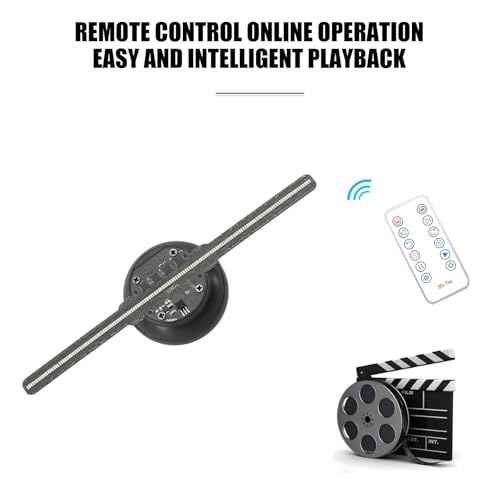 3DHologram Fan,Picture Fan Spinner with Bluetooth +Remote ,Hologram Projector HD LED with 700 Video Library ,Holographic Fan for Halloween,Home Decorations,Anime character projection,Parties