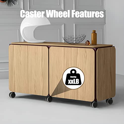 Self-Adhesive 1.5" Caster Wheel Set (4pcs) for Trash Cans & Storage Boxes – Cofufu