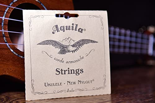 Aquila New Nylgut AQ-15 Tenor Ukulele Strings - Wound Low G - 1 Set of 4