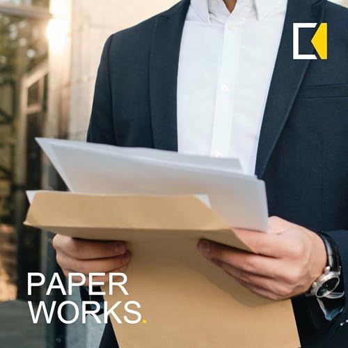 White EnDoc 9x12 Booklet Envelopes Self Seal 50 Pack - Large Mailing Flat
