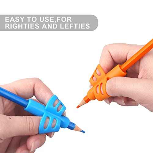 6 Pack Pencil Grips for Kids Handwriting Pencil Grippers, Pencil Writing Aid Grip Posture Correction Tool for Kids Toddler Children Special Needs