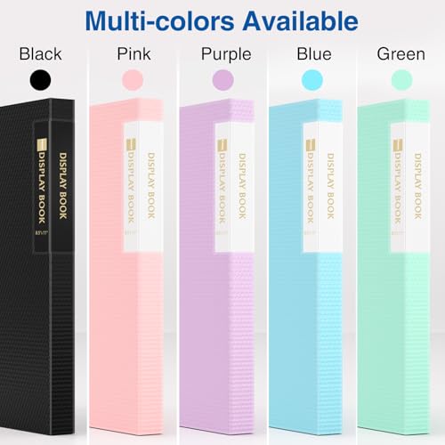 Sooez 30-Pocket Binder with Plastic Sleeves 8.5x11, Heavy Duty Art Portfolio Folder with Clear Sheet Protectors, Display 60 Pages, Presentation Book for Artwork, Document Organizer