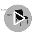Flash Furniture Hercules 21in Wide Black Fabric Stackable Church Chair, Black Fabric/Silver Vein Frame