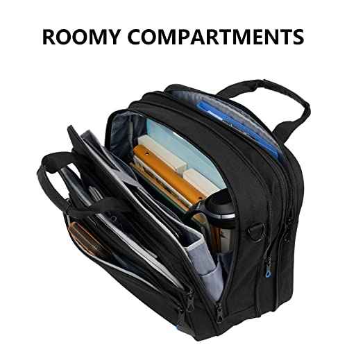 KROSER Laptop Bag 17.3 Inch Premium Laptop Briefcase, Expandable Laptop Shoulder Messenger Bag Durable Computer Case