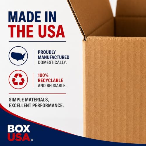 12x9x4 Inch Medium Shipping Boxes 25-Pack - Corrugated Cardboard for Moving & Mailing