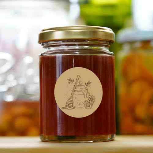 2 Inch Round Thermal Label Stickers, Circle Thermal Stickers Labels, Waterproof Direct Thermals Printer Label-300 Sheets/Autumn Colors