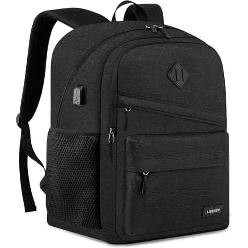 School Backpack for Teen Boys and Girls, Backpack for Men Women, 17.3 inch Laptop Back Pack for High School and College Students with USB Charging Port