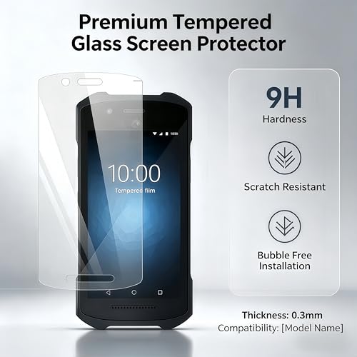 5pcs Zebra TC21 TC210K TC26 Screen Tempering Protectors