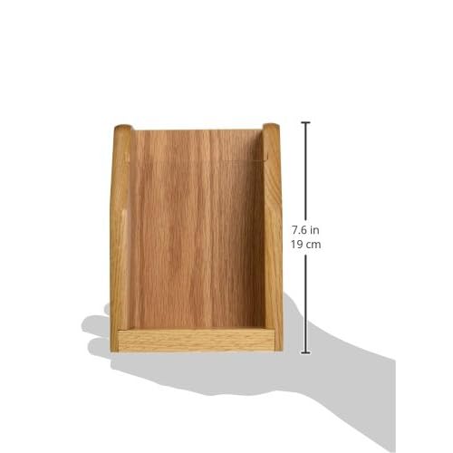 Wooden Mallet Countertop Brochure Display, Light Oak