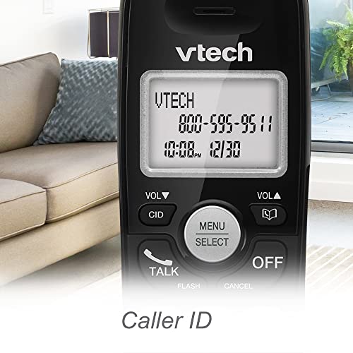 VTech VG134-11 Black DECT 6.0 Cordless Phone with Bluetooth & Answering Machine