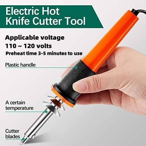 22 Pieces Electric Hot Knife Cutter Tool Kit Include Heated Knife Plastic Cutter With Multipurpose 16 Blades 4 Blade Holders Metal Stand For Soft Thin Plastic Foam Stencils