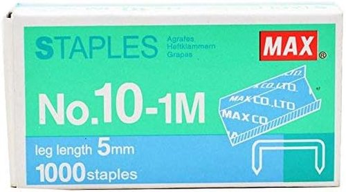 Max Stapler HD-10D | Heavy-Duty Stapler with 2000 Staples Included - Ideal for Office Use
