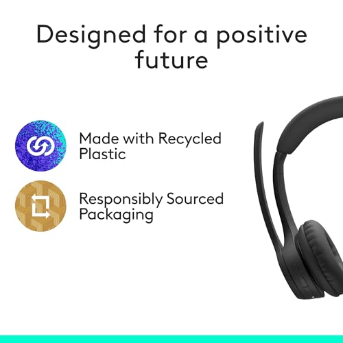 Logitech Zone 305 Wireless Bluetooth Headset for Business - Native Bluetooth, No Dongle