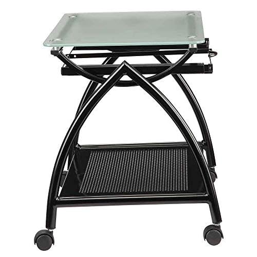 OSP Designs NWP30-BK Office Star Newport Powder Coated Steel Frame Mobile File Holder, Black