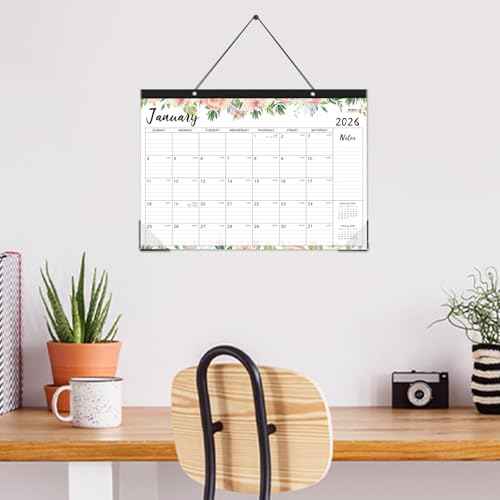 2026 Desk Calendar - Jan 2026 - Dec 2026, 12 Months Large Monthly Desk Calendar, 17" x 12", Desk Pad, Large Ruled Blocks, to-do List & Notes, Best Desk/Wall Calendar for Planning or Organizing