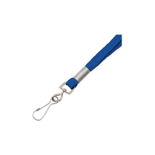 Advantus Deluxe Lanyard with J-Hook, Blue, 100/Box (97129)