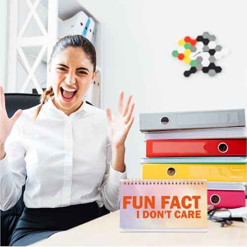 Fancy Land Funny Desk Signs for Office Novelty 30 Flip Over Messages Decor Accessory for Holiday Teachers Nurses Desktop Decor Coworkers Colleague Exchange Gag Gift Supplies