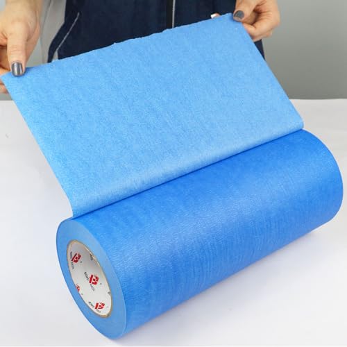 BOMEI PACK Wide Blue Painters Tape 12 Inches x 60 Yards, 3D Tape, 3D Printing Tape for Laser Cutting, 21-Day Clean Removal Wide Masking Tape