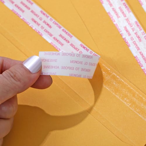 Yellow & Black Manila Envelopes 9x12 Inches, 20 Pack Self-Seal Catalog Mailers