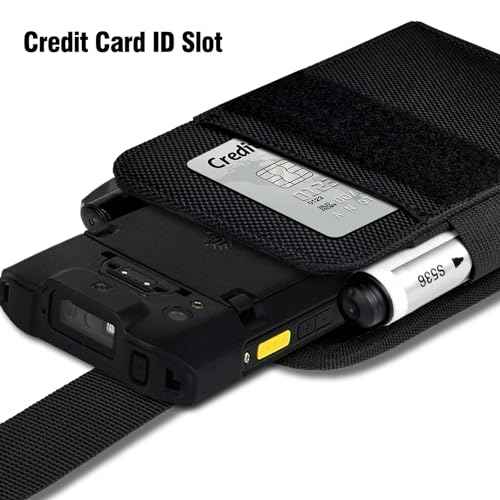 Scanner Holster Compatible with Zebra TC75x, TC75, TC70x, TC70, TC72, TC77 Handheld Barcode Touch Mobile Computer,Scanner Case Holder with Belt Clip and Safety Strap, Black