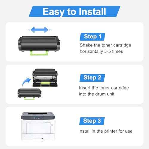 50F1H00 501H Toner Cartridge Compatible Replacement for Lexmark MS312dn MS610dn MS310 MS510dn MS415dn MS310dn MS310d MS315dn MS410d MS410dn MS610de (High Yield,1-Black)