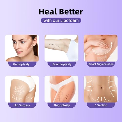Hayunfiys 5 Pack Post Surgery Liposuction Foam Pads for Abdominal Compression Recovery