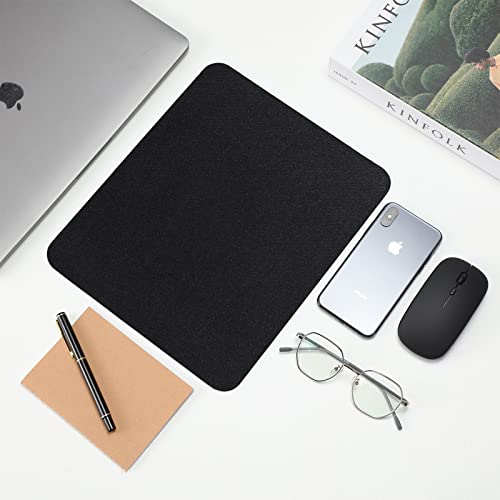 Crtiin 50 Pack Mouse Pad Bulk Computer Mouse Pad Gaming Mousepad for Computers Laptop Christmas Office Appreciation Gifts with Non Slip Rubber Base(9.84 x 11.81 Inch,Black)