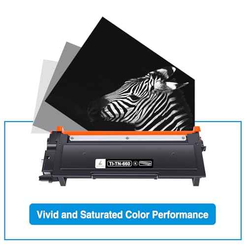 TRUE IMAGE TN660 Black Toner Cartridge Compatible Replacement for Brother TN660 TN-660 TN630 TN-630 for HL-L2320D HL-L2340DW HL-L2380DW MFC-L2700DW MFC-L2720DW DCP-L2540DW Printer (Black, 4-Pack)