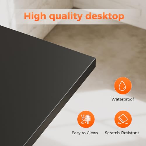 Mericonia 24x16 Inch Rolling Computer Desk - Small Adjustable Workspace
