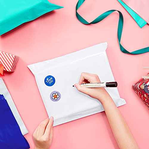 Fuxury Poly Mailers 14.5x19" 400Pcs Bulk Shipping Bags for Clothing Strong Adhesive Shipping Envelopes Waterproof Heavy Duty Packaging Mailing Bag for Small Business White Polymailers
