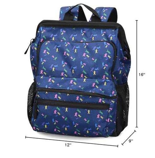 Nurse Mates Ultimate Backpack | Heavy Duty Zippers | Multiple Storage Compartments| Laptop Interior Compartment