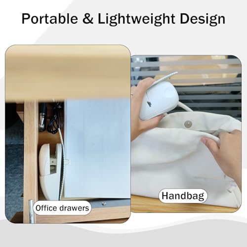Divguf White Portable Paper Holder for Typing Desk Document Stand with Clip