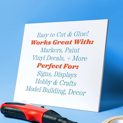 Flipside Products 20" x 30" White Foam Board, Arts and Crafts, 3/16" Thick, Presentations, Signboards, Backing Board, Display, Pack of 10