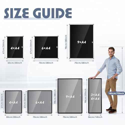 EVERSUPPLY Enclosed Bulletin Board Lockable Display Case Message Board with Locking Door for Indoor, Grey Felt, Black Aluminum Frame, 26 X 20 in