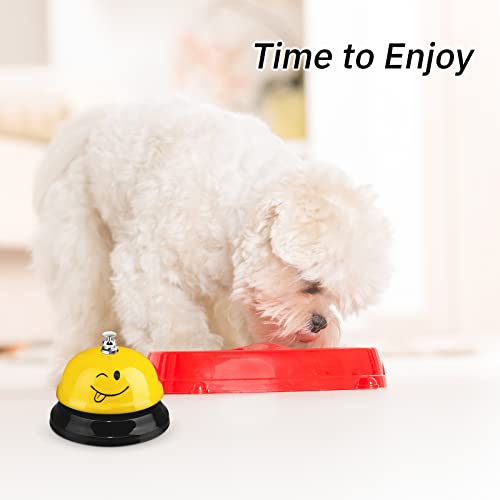 Tudomro 6 Pcs Smile Face Call Service Bells for Desk & Restaurant, Plain Color