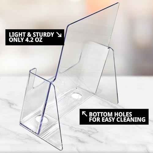 Azar Displays 252015 Clear Acrylic 6¡± x 9¡± Countertop Bifold Brochure Holder, (10-Pack)