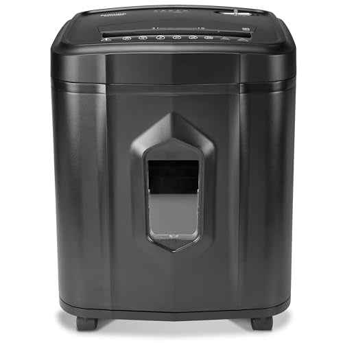 Aurora AU1225MA High-Security 12-Sheet Micro-Cut Paper and CD/Credit Card Shredder/ 5-Gallon Pullout Basket/40 Minutes Run Time