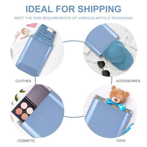 Metronic Poly Mailers 10x13 100 Pcs | Medium Size Shipping Bags for Clothing | Large Poly Mailer Bags, Shipping Envelopes, Mailing Bags for Small Business,Waterproof and Tear-Proof Poly Bags Blue