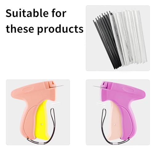 Micro Stitch Fasteners Kit 0.18 inch (4.5 mm) 3000 pcs for Mini Sewing Gun – Black/White/Transparent