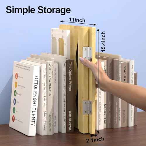 Boyanda Book Stand for Reading ? Adjustable & Foldable Book Holder with High CRI 90+ No-Flicker, Eye-Caring LED Light | Anti-Blue Light & Anti-Glare | Hands-Free for Textbooks, Bibles, and Study
