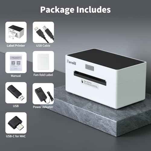 Bluetooth Shipping Thermal Label Printer, Portable 4¡¿6 Label Makers for Small Business,Compatible with Android¡¢iPhone¡¢Windows£¦Mac,Widely Used for Home£¦Small Businesses and Office