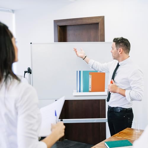 2 Pcs Magnetic Book Shelf for Whiteboard,Reusable Magnetic Book Holder and Pen Holder£¬Use for Classroom,Office, Refrigerator,School Supplies-White