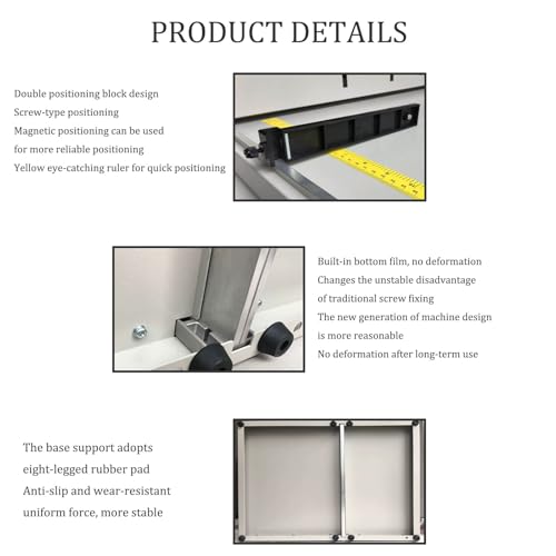 Heavy Duty Manual Creasing Machine for A3/A4 - 2 Adjustable Blocks, Book Covers & Card Creaser