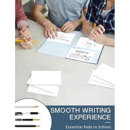 4x6 Note Cards Blank Index Cards, 180 Counts 4 x 6 Index Cards, 4x6 Notecards No Lines for Studying School, Blank on Both Sides, White Note Cards Bulk, 6 Pack of 30 Sheets