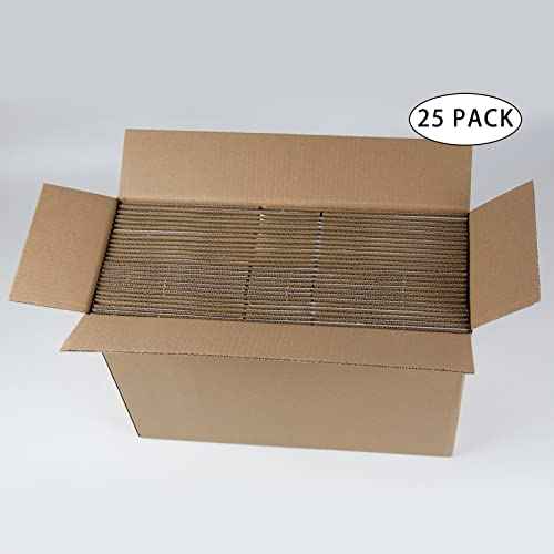 White Shipping Boxes 10x7x5 Inches Small Corrugated Cardboard Boxes, 25 Pack
