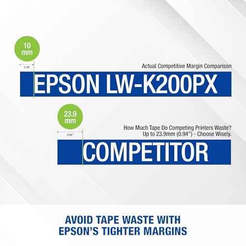 LABELWORKS Epson LW-K200PX-RDB Portable QWERTY Keyboard Label Maker for Home & Hobbies ? Craft, Organize, and Personalize - Red Black Printer