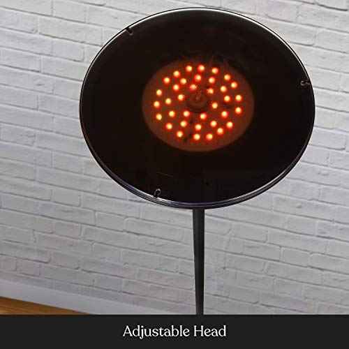 Brightech Sky Colors ? Wi-Fi Color Changing Torchiere LED Floor Lamp ? Smart Standing Lamp with iOS and Android Remote Control ? Cost-Effective and Energy-Saving with Adjustable Head - Black