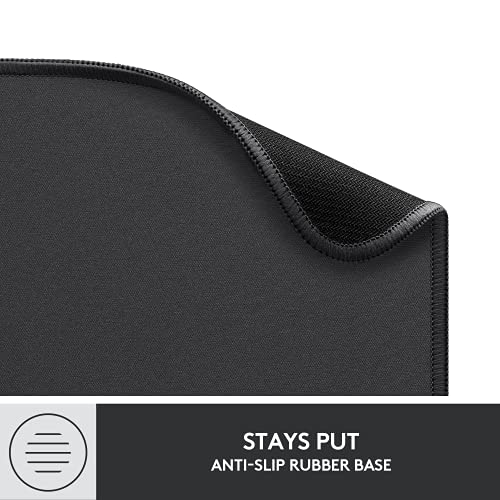 Logitech Studio Series Small Mouse Pad - Graphite, Anti-Slip, 9x8 Inches