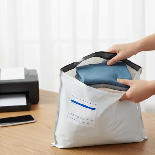 Litebiz 300 Pack 10x13 White Poly Mailers Self Seal Shipping Bags for Clothing